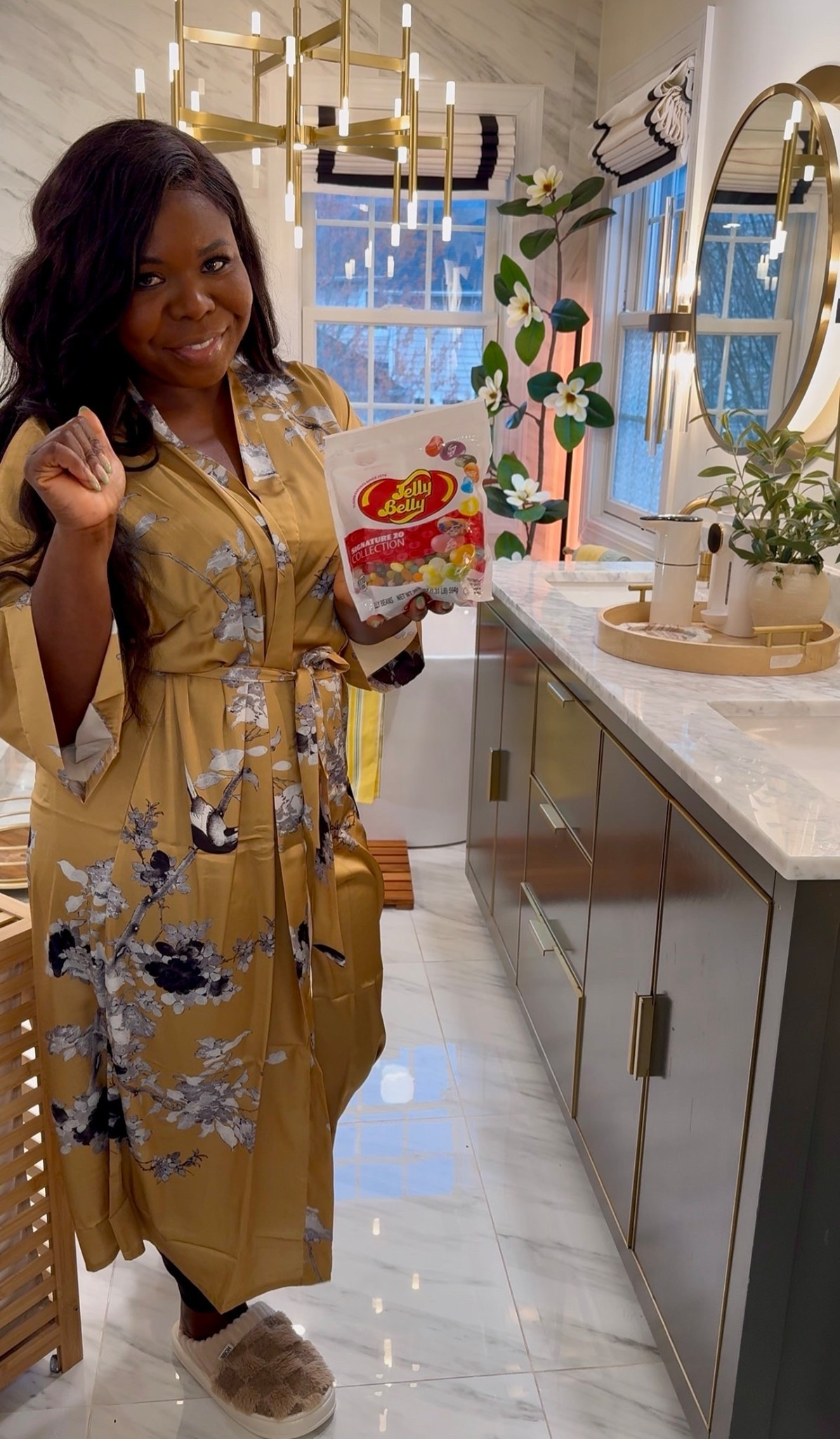 #ad These @jellybellycandyco from @Target were such a fun little treat! The flavors are so good (lemon, watermelon, buttered popcorn are my faves 👌🏾) and I love how the colors inspired this whole spa vibe 🤍 #TargetPartner #target #jellybelly #jellybean #candy @jellybellycandyco 

#LTKHome #LTKSeasonal #LTKMothersDay