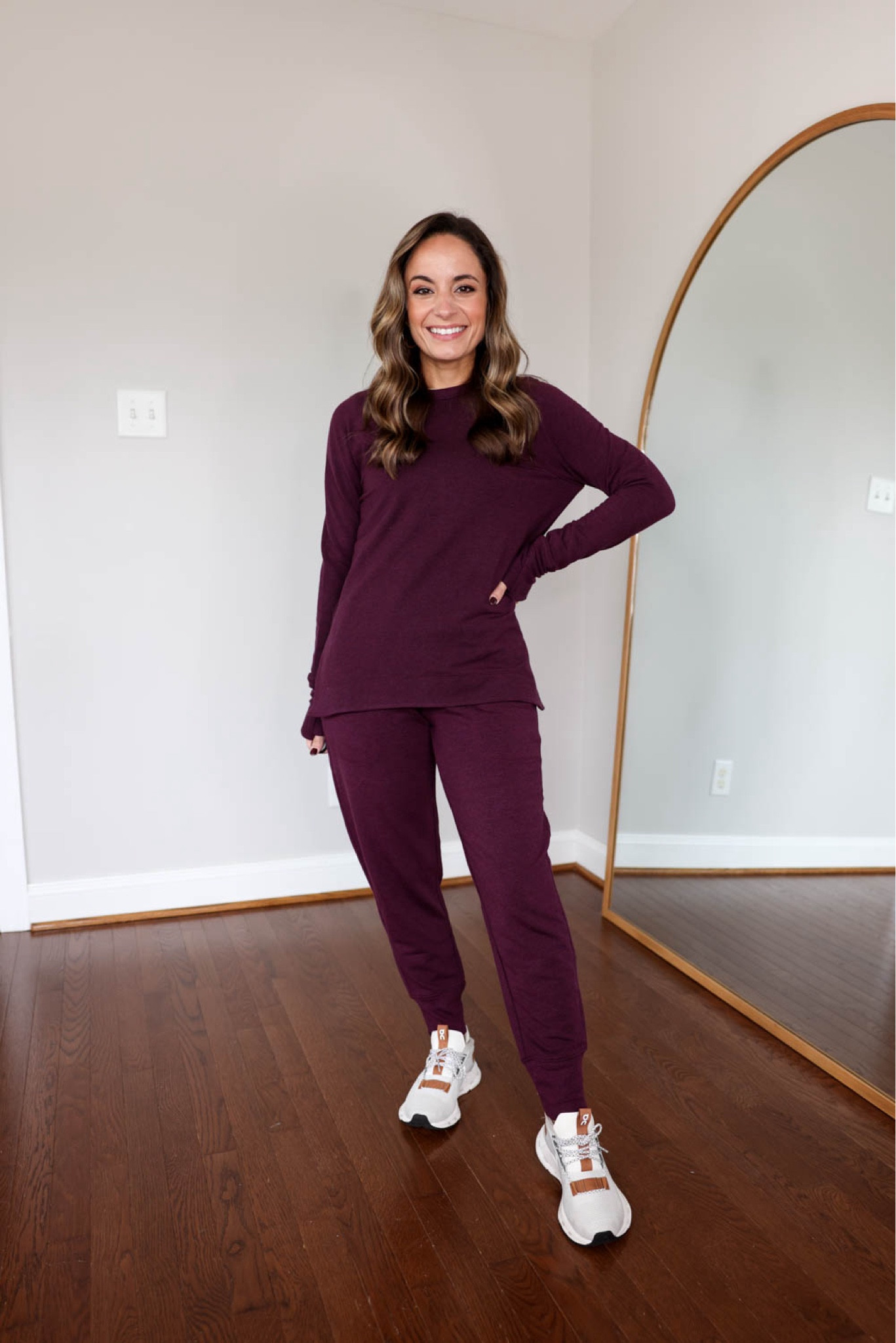Petite-friendly active and loungewear 

Coaster Luxe Joggers: Petite XXS - soft, fleece style that is great for lounging, wearing in spiced cabernet
Coaster Luxe Sweatshirt: XXS - soft fleece sweatshirt, wearing in spiced cabernet
Sneakers are tts, my exact color is sold out 


#LTKActive