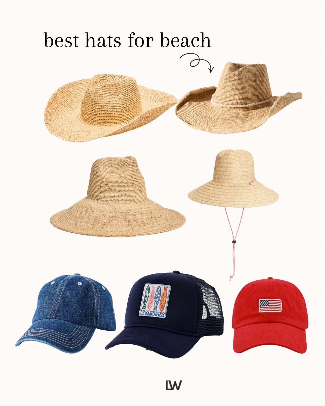 Perfect beach hats!