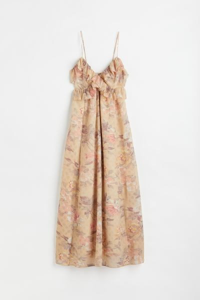 Flounce-trimmed crêpe dress
							
							$49.99 | H&M (US + CA)