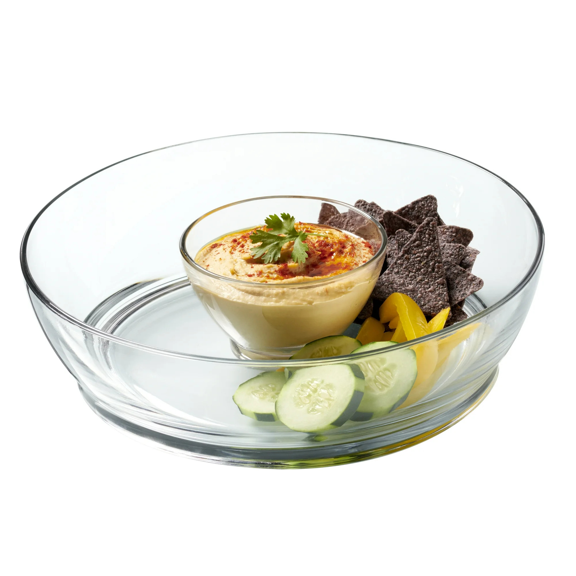 Anchor Hocking Glass Chip & Dip, 2 Piece Set | Walmart (US)