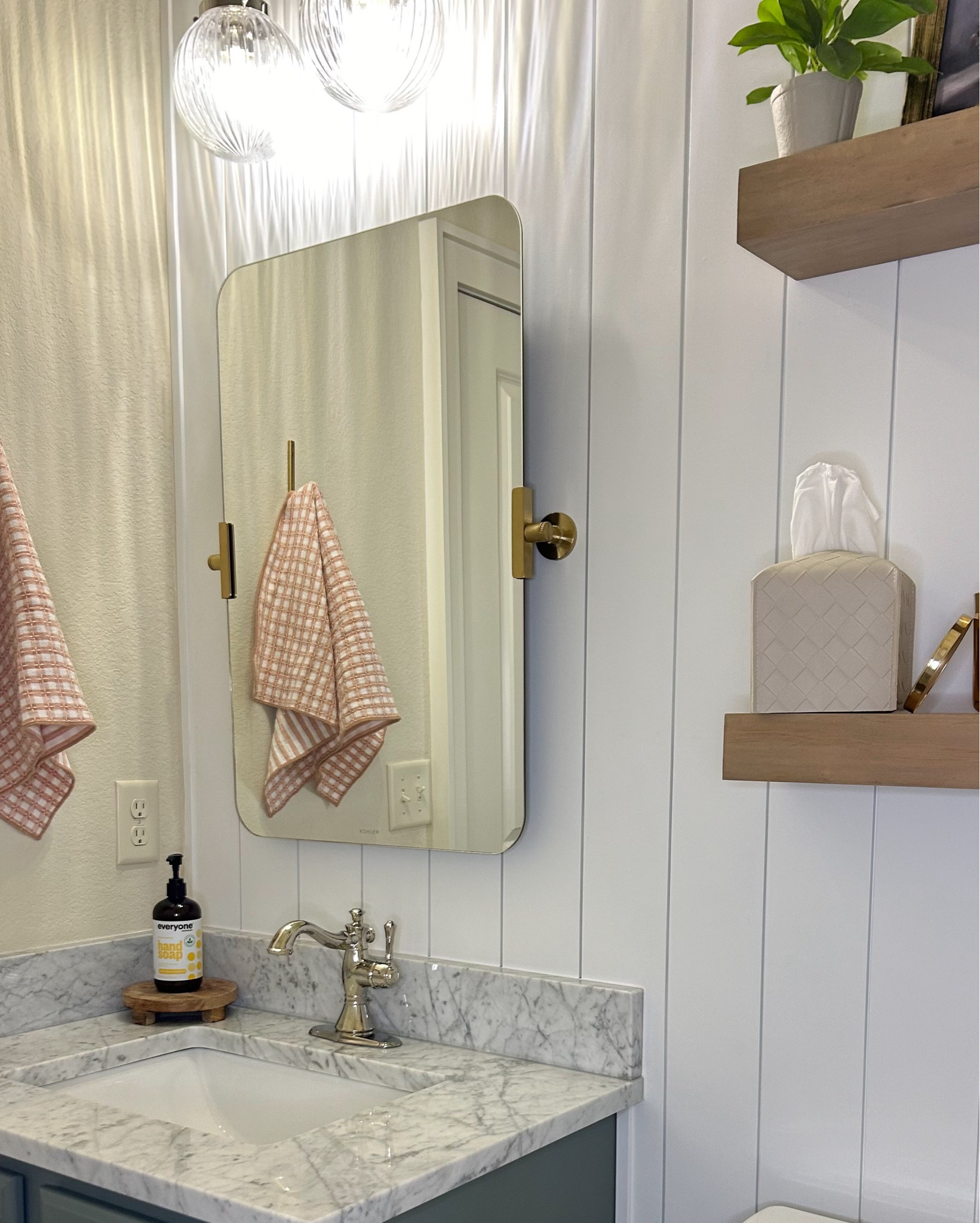 Powder bathroom
Powder bath update
Powder bath
Kohler faucet
Kohler mirror
Kohler light
Studio McGee

#liketkit
@liketk.it

#LTKHome