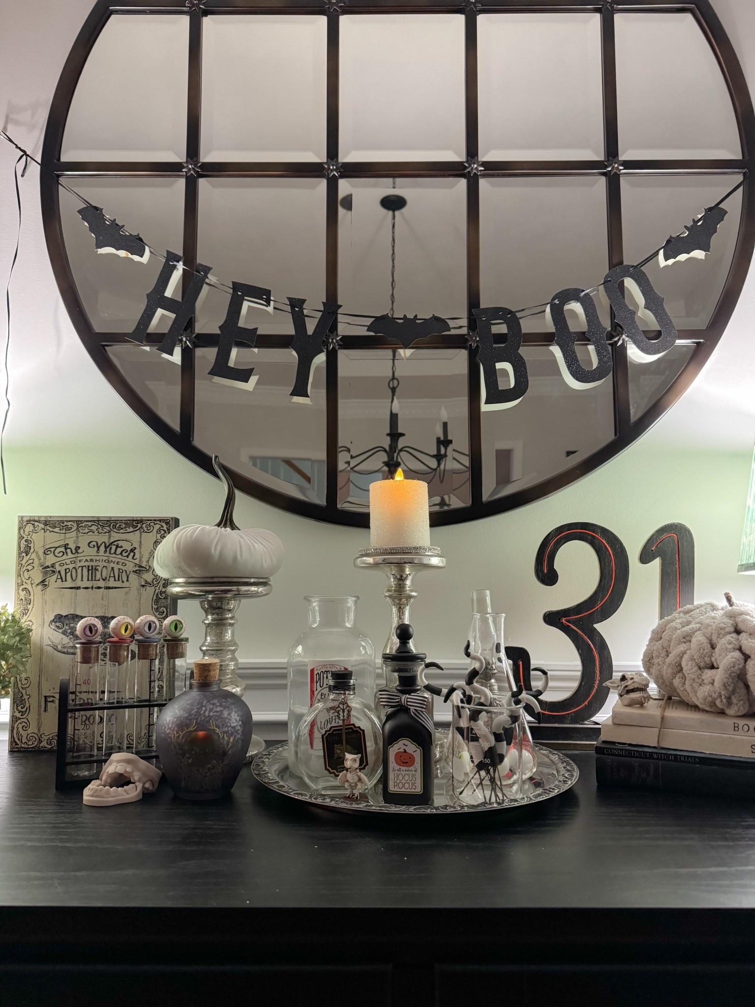 Halloween decorations! My apothecary on my dining room buffet.

#LTKSeasonal #LTKHome