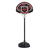Lifetime Adjustable Youth Basketball Hoop, Telescoping Height Adjustment 5.5-7.5 Ft, Impact Backboard, 15-Inch Solid Steel Rim, Portable Base | Amazon (US)