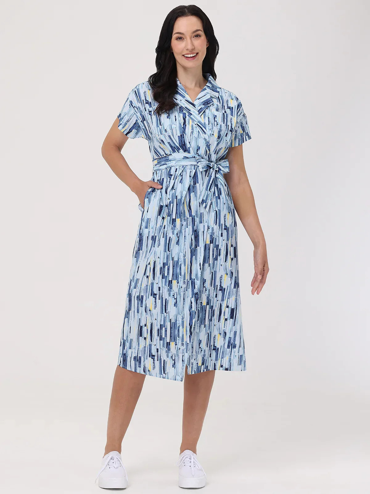 89th & Madison Abstract Print Wrap Dress | 89th + Madison