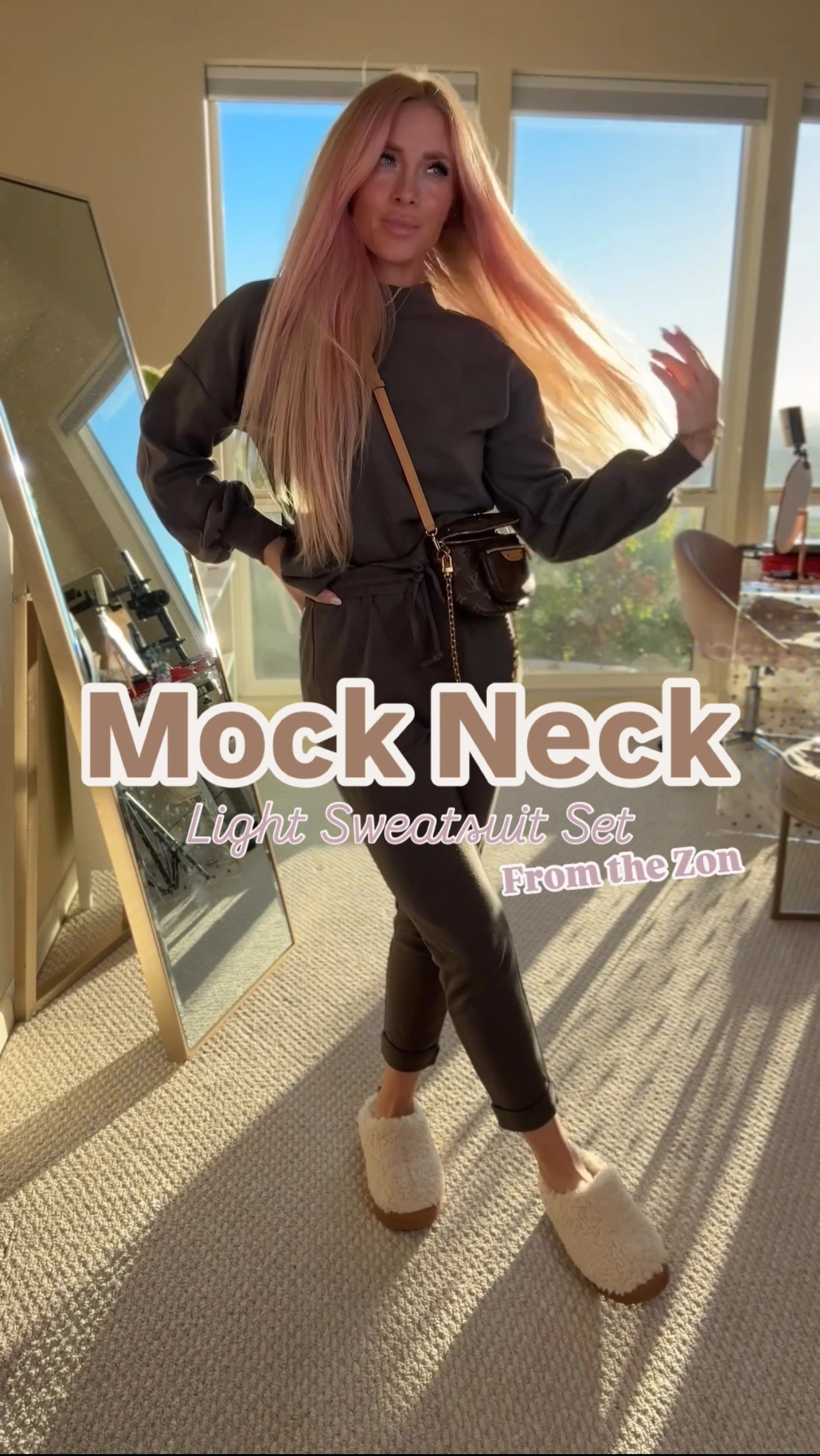 Super comfortable sweatsuit available in so many fun colors!!  

