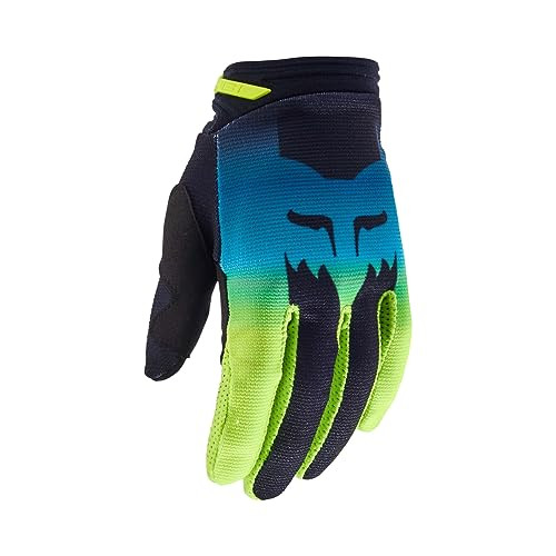 Fox Racing Youth Girls 180 Flora Motocross Glove, Black/Yellow, Large | Amazon (US)