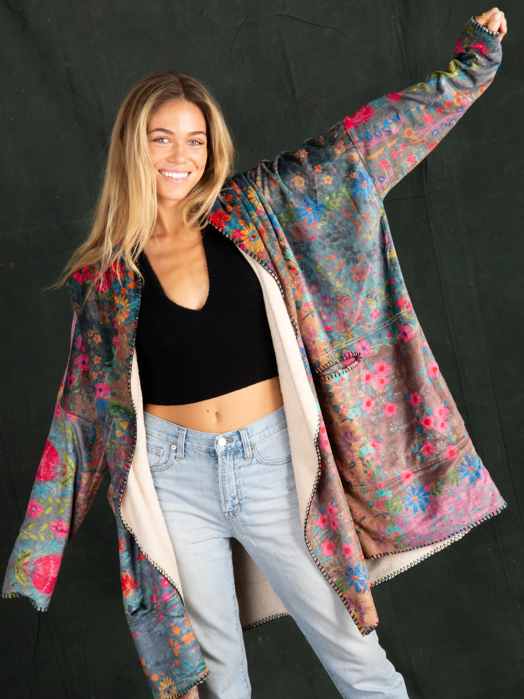 Cozy Blanket Kimono | Natural Life