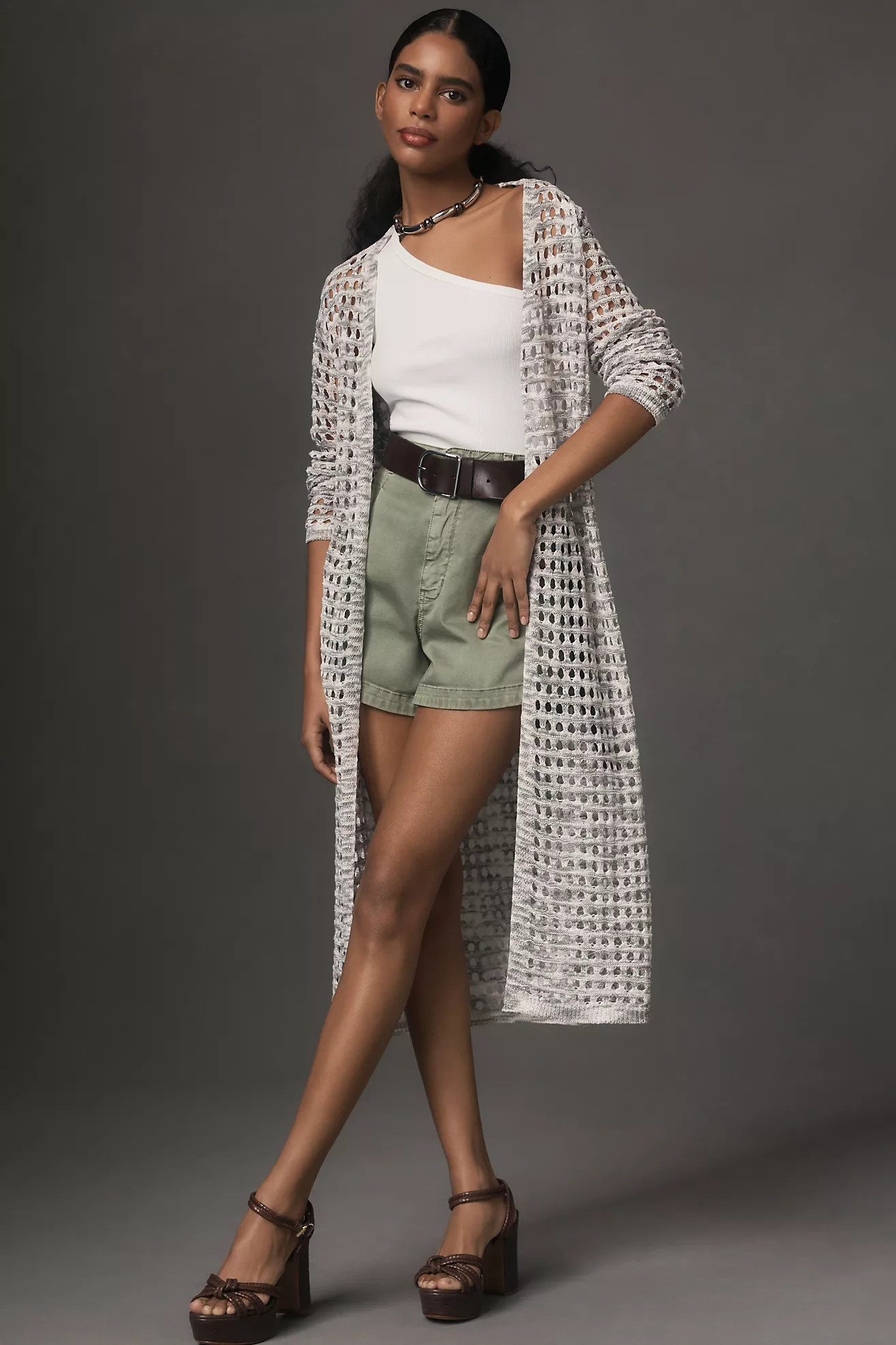 By Anthropologie Open-Weave Cardigan Sweater | Anthropologie (US)