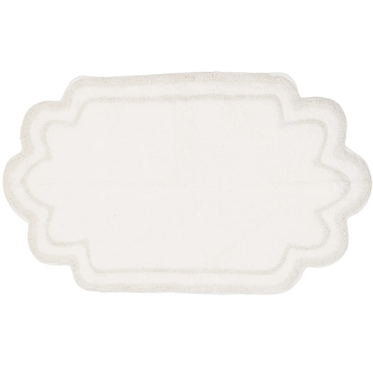 Dobrinka Bath Rug Plush 100% Cotton Mat, Unique Design, Absorbent, Quick Dry | Wayfair North America