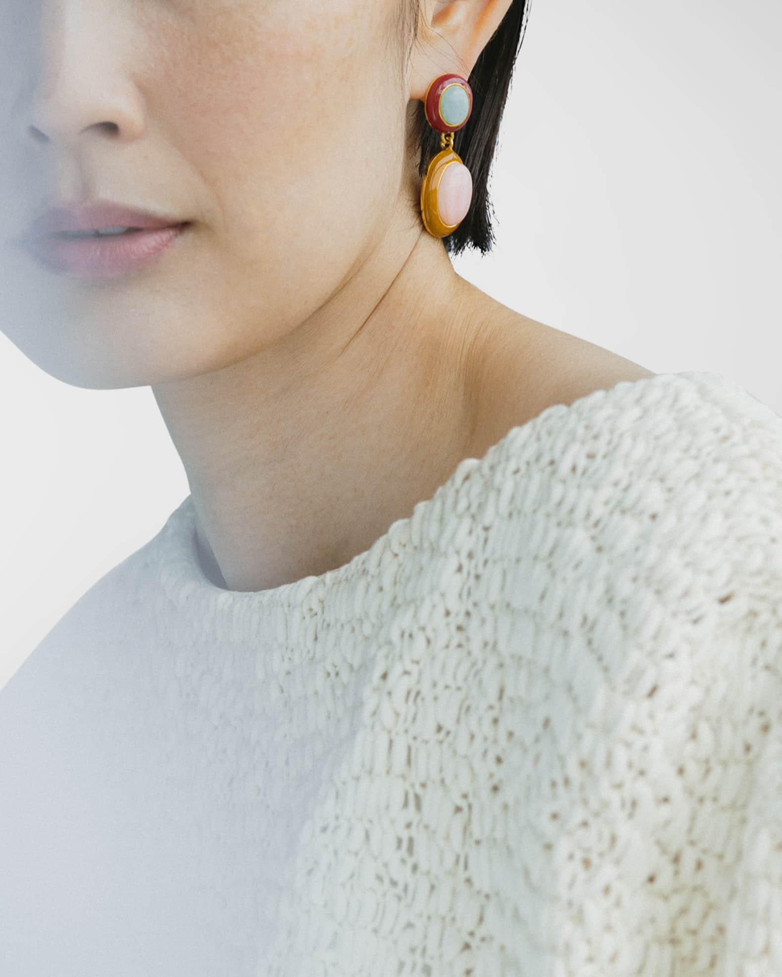 Lizzie Fortunato PAPAYA EARRINGS IN PINK CONCH | Neiman Marcus