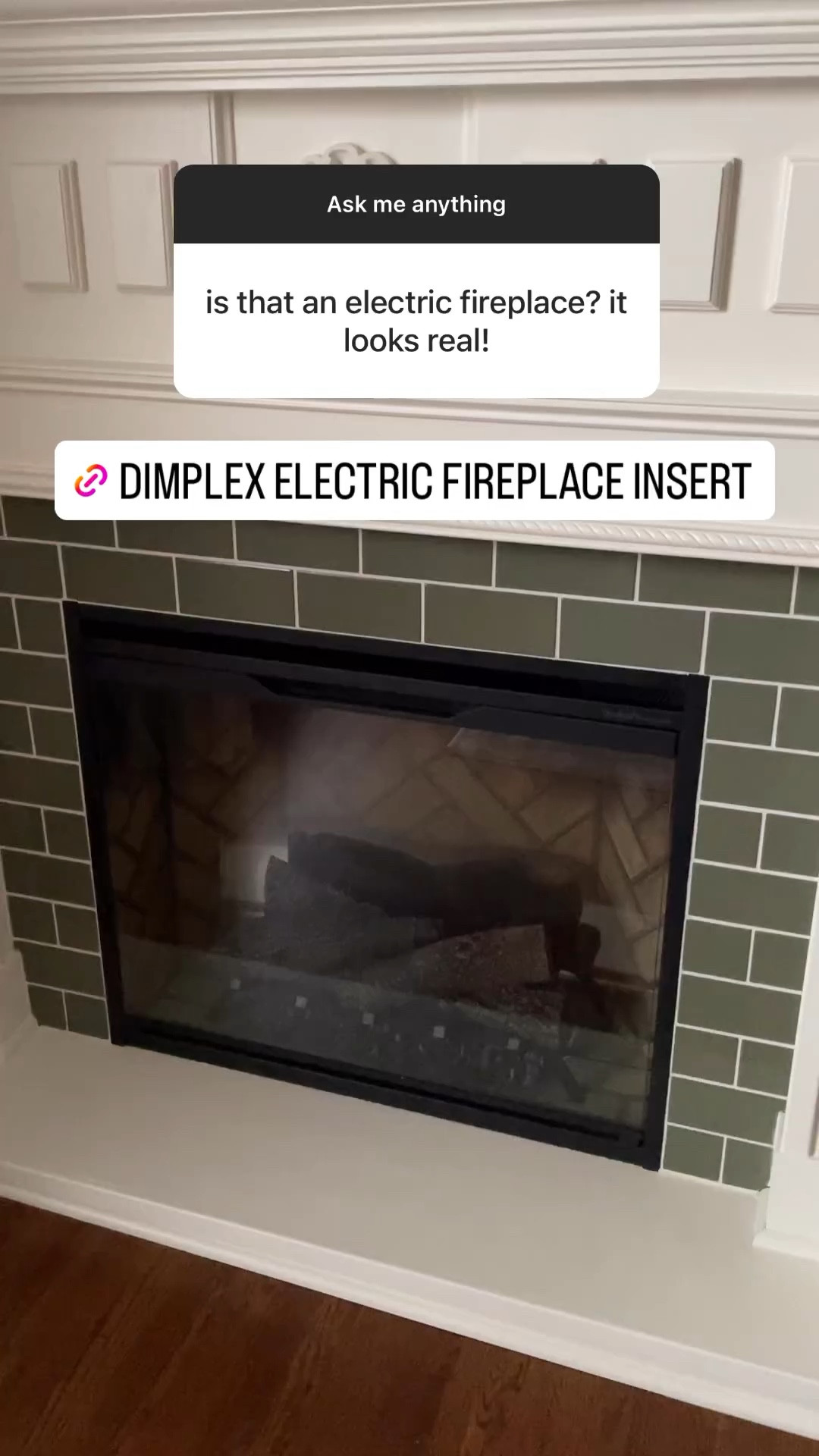 Fireplace insert. I recommend adding the glass cover as well. 

#LTKhome