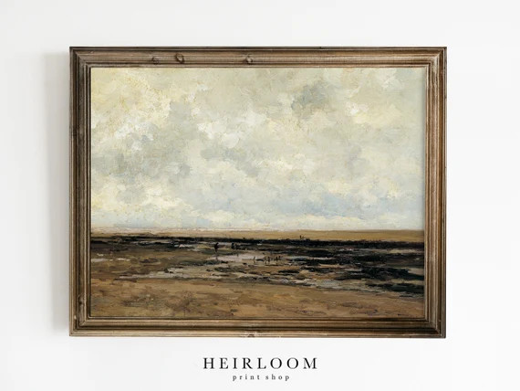 Seascape Painting  Vintage Art  Coastal Wall Decor  | Etsy | Etsy (US)