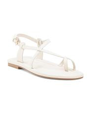 Leather Gerty Flat Sandals | TJ Maxx