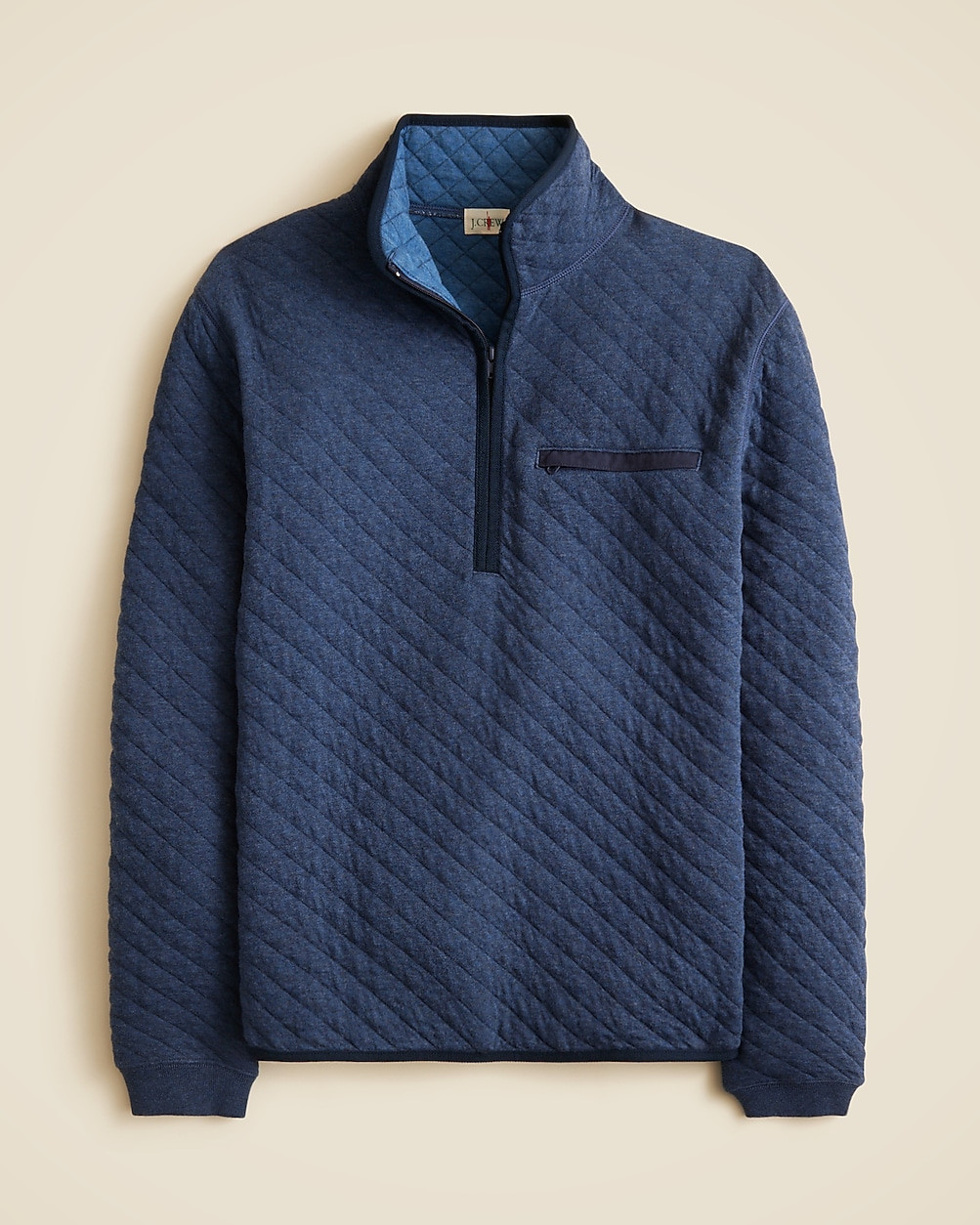 Quilted half-zip pullover | J. Crew US