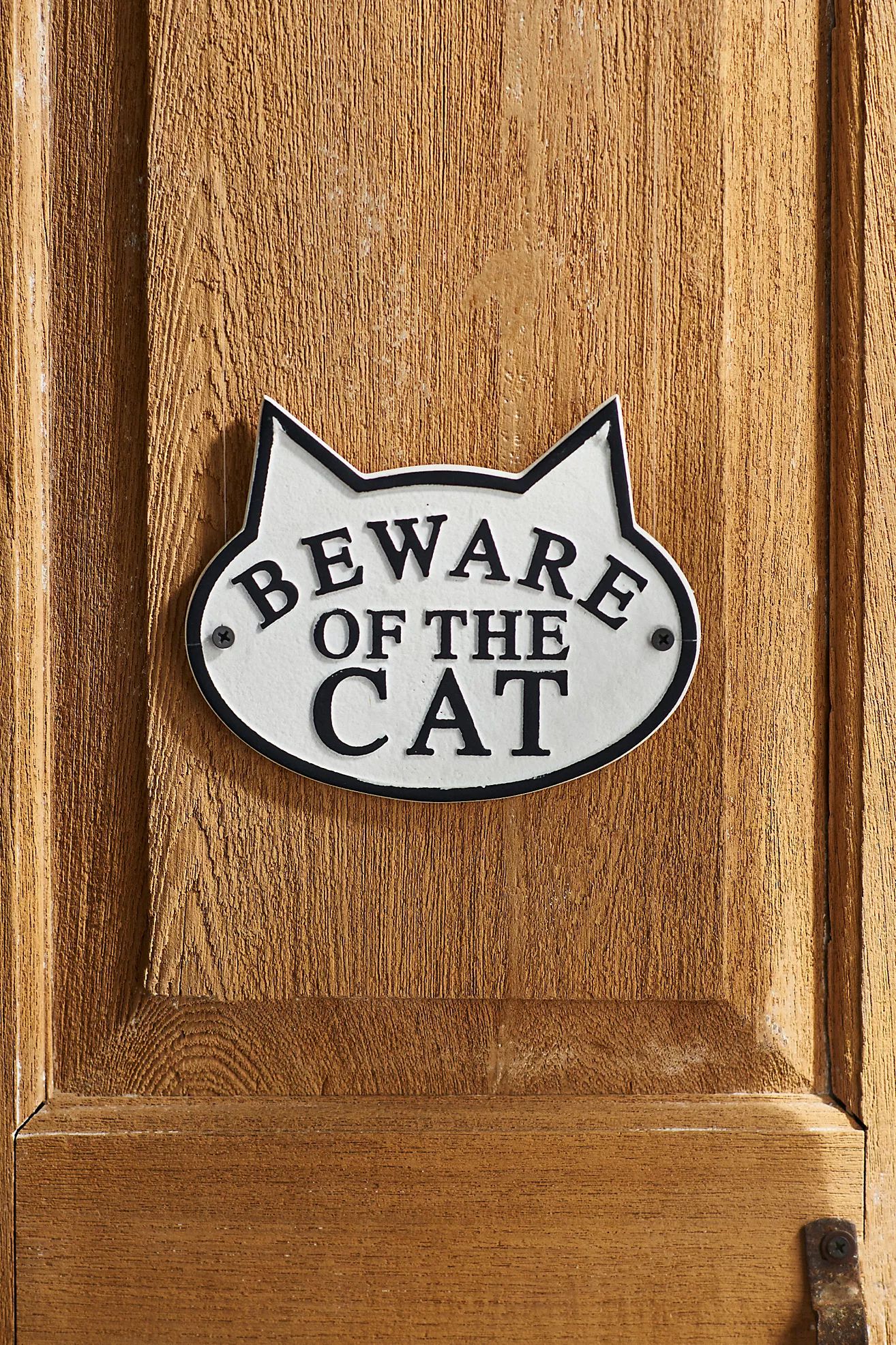 Beware of the Cat Sign | Anthropologie (US)