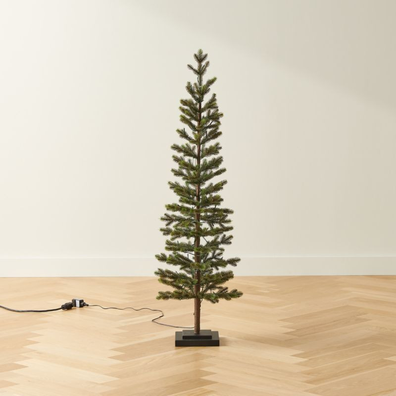 Faux Pencil Pine Christmas Tree 4' + Reviews | CB2 | CB2