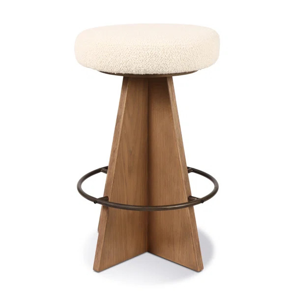 Damon Swivel Stool-Sapphire Khaki-Counter | Perigold