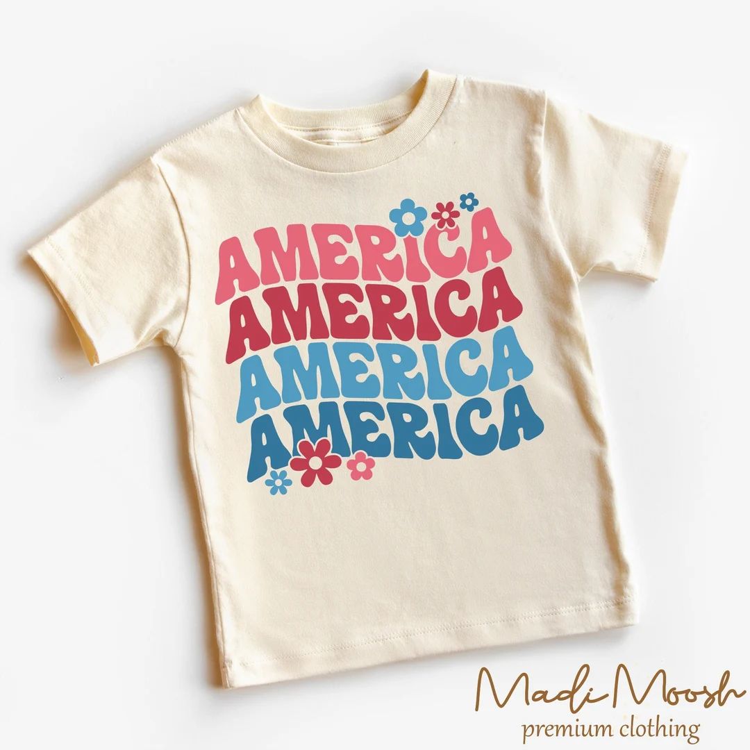 Independence Day Kids Shirt - America Toddler Tee -  4th Of July Kids Shirt | Etsy (US)