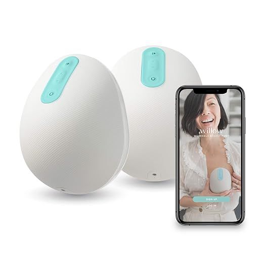 Willow Wearable Breast Pump | Quiet & Hands-Free, Portable, in-Bra Double Electric Breast Pump wi... | Amazon (US)