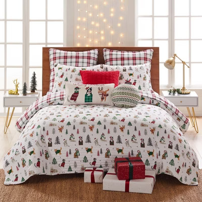 Meowy Christmas Quilt Set - Levtex Home | Target