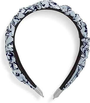 Vera Bradley Women's Cotton Headband Hair Accessory, Perennials Gray - Recycled Cotton, One Size | Amazon (US)