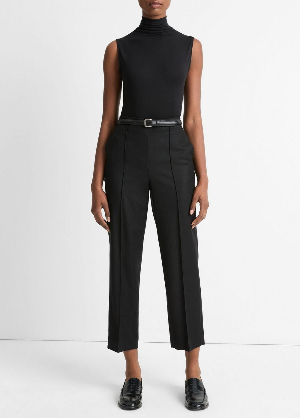 Women's Sleeveless Turtleneck, Black, Size XS Vince | Vince LLC