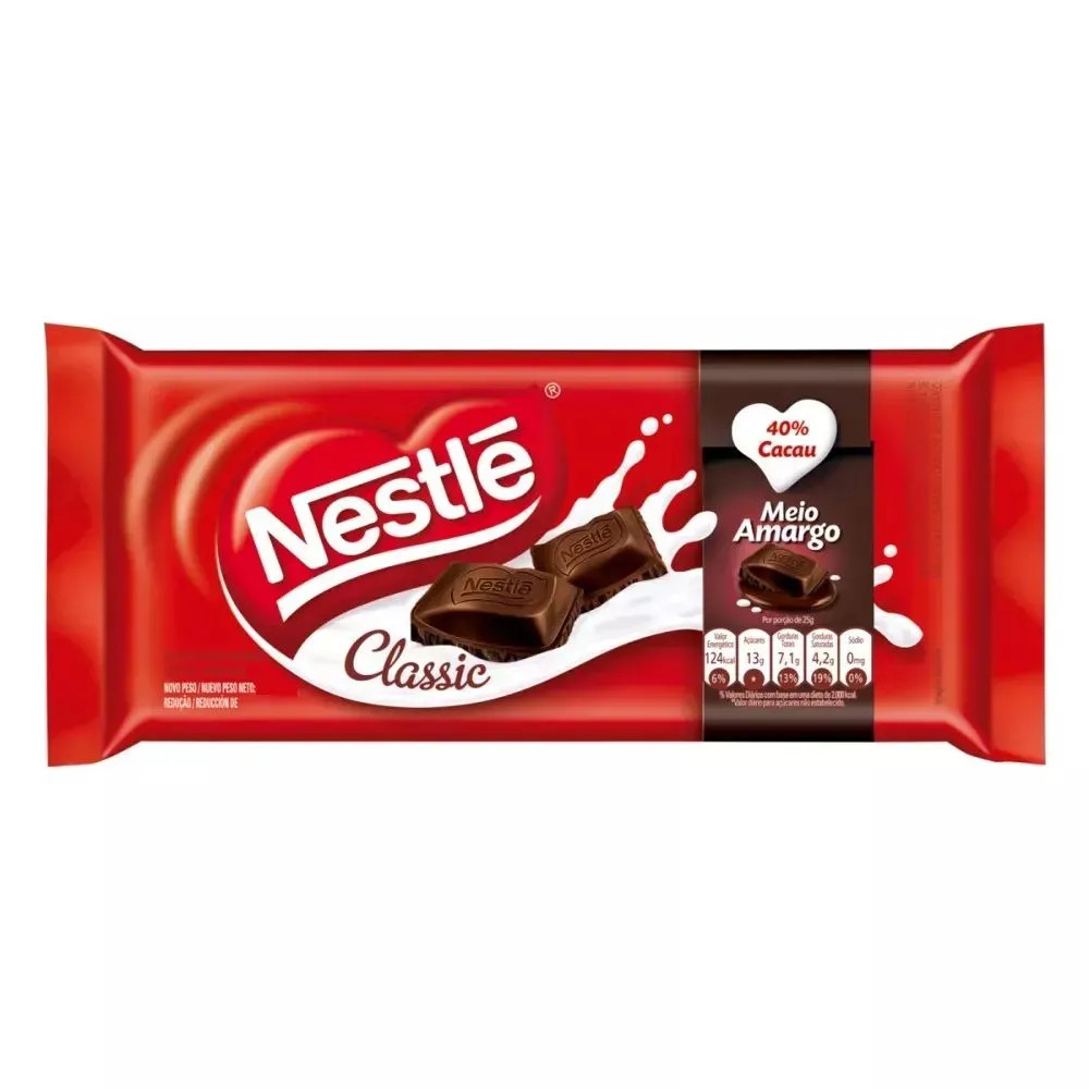 Barra de Chocolate Classic Chocolate Meio Amargo Nestlé 80g em Promoção | Ofertas na Americana... | Americanas (BR)
