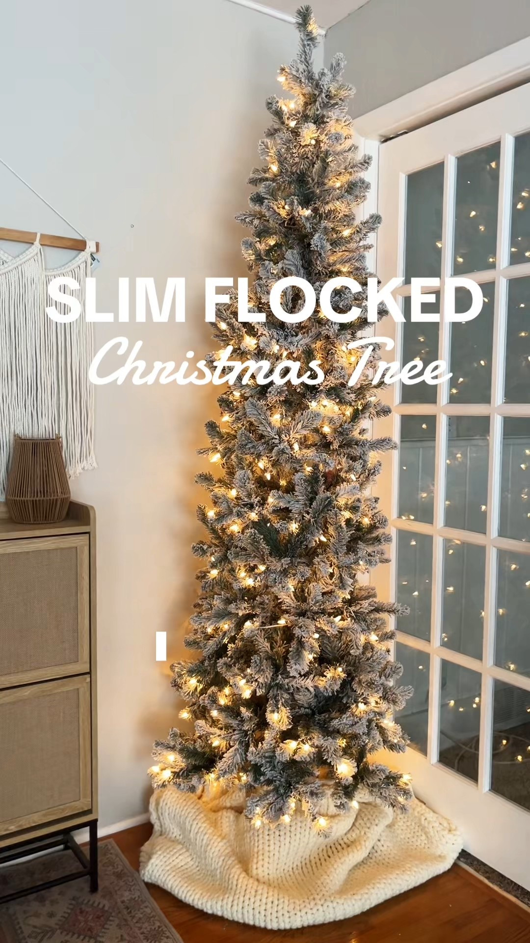 The prettiest slim flocked Christmas tree that doesn’t take up too much space! It is pre-lit and you can assemble it in minutes. 

#LTKFindsUnder100 #LTKHome #LTKHoliday