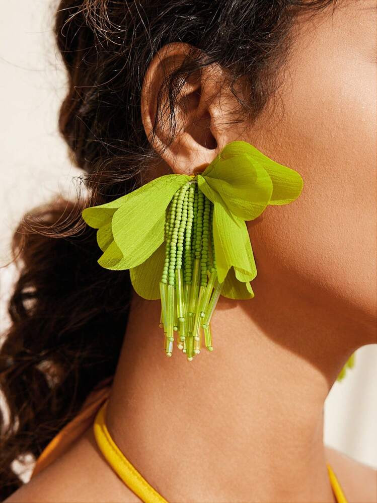 Travachic Fashionable Bohemian Style Handmade Flower Earrings Valentines,Mom,Mother,Mother's Day,Gift | SHEIN