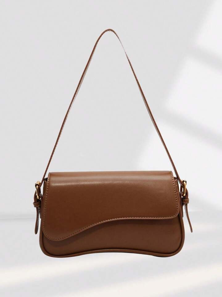 Womens Retro Classic PU Leather Shoulder Crossbody Bag For Women Flap Saddle Messenger Bag Chic Casual Purse | SHEIN