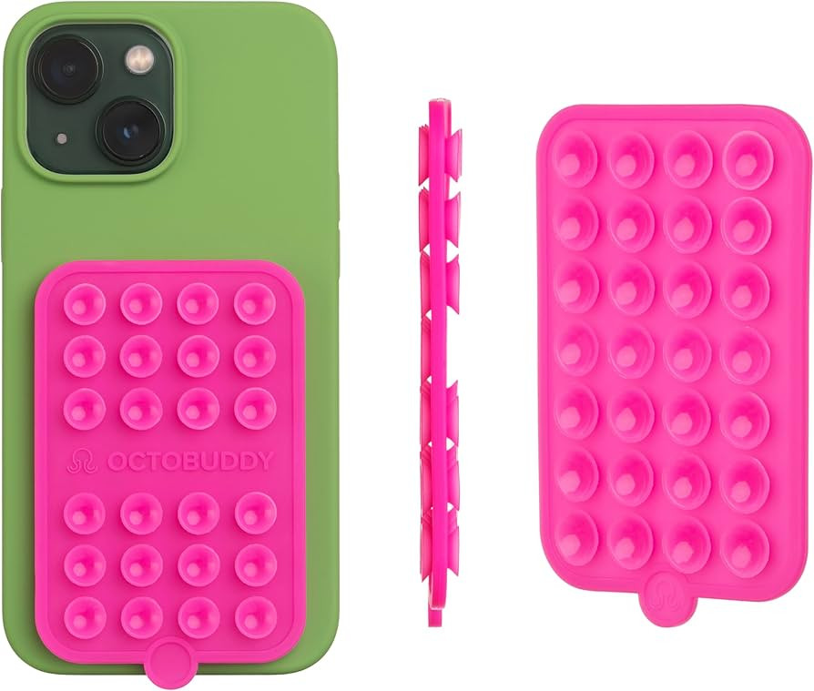 Silicone Double-Sided Suction Phone Case Detachable Mount - Hands-Free, Strong Grip Holder for Se... | Amazon (US)