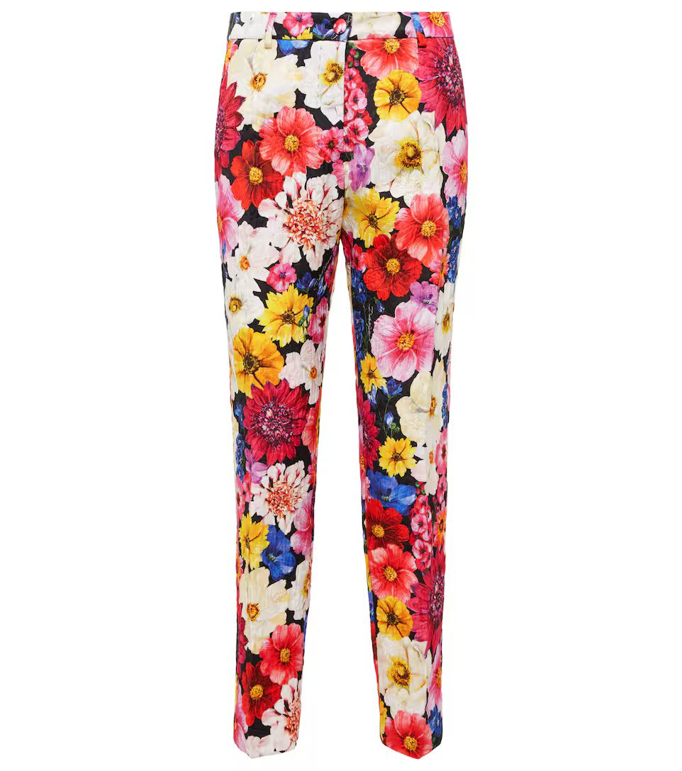 Floral brocade high-rise pants | Mytheresa (US/CA)