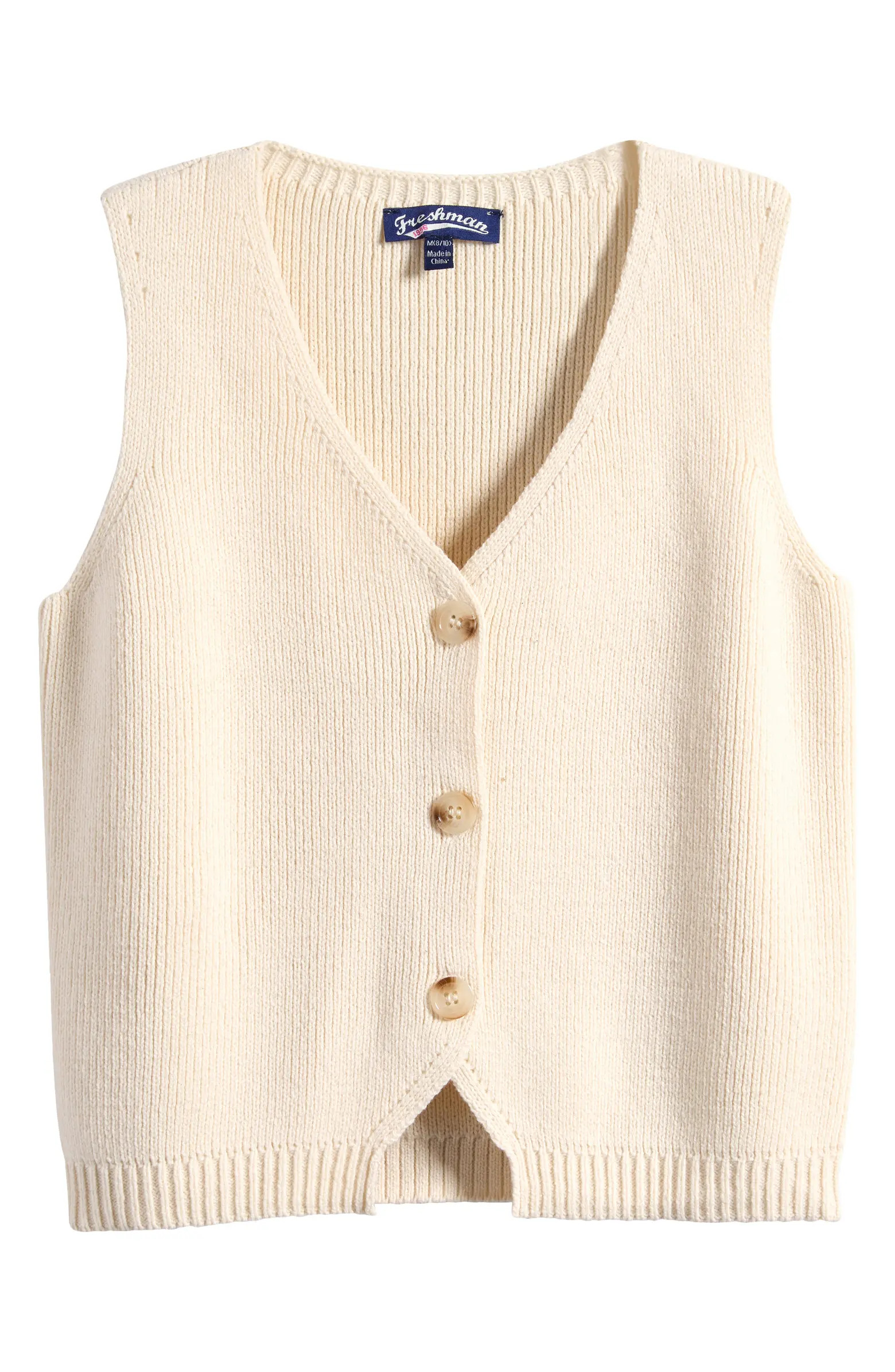 Freshman Kids' V-Neck Sweater Vest | Nordstrom | Nordstrom