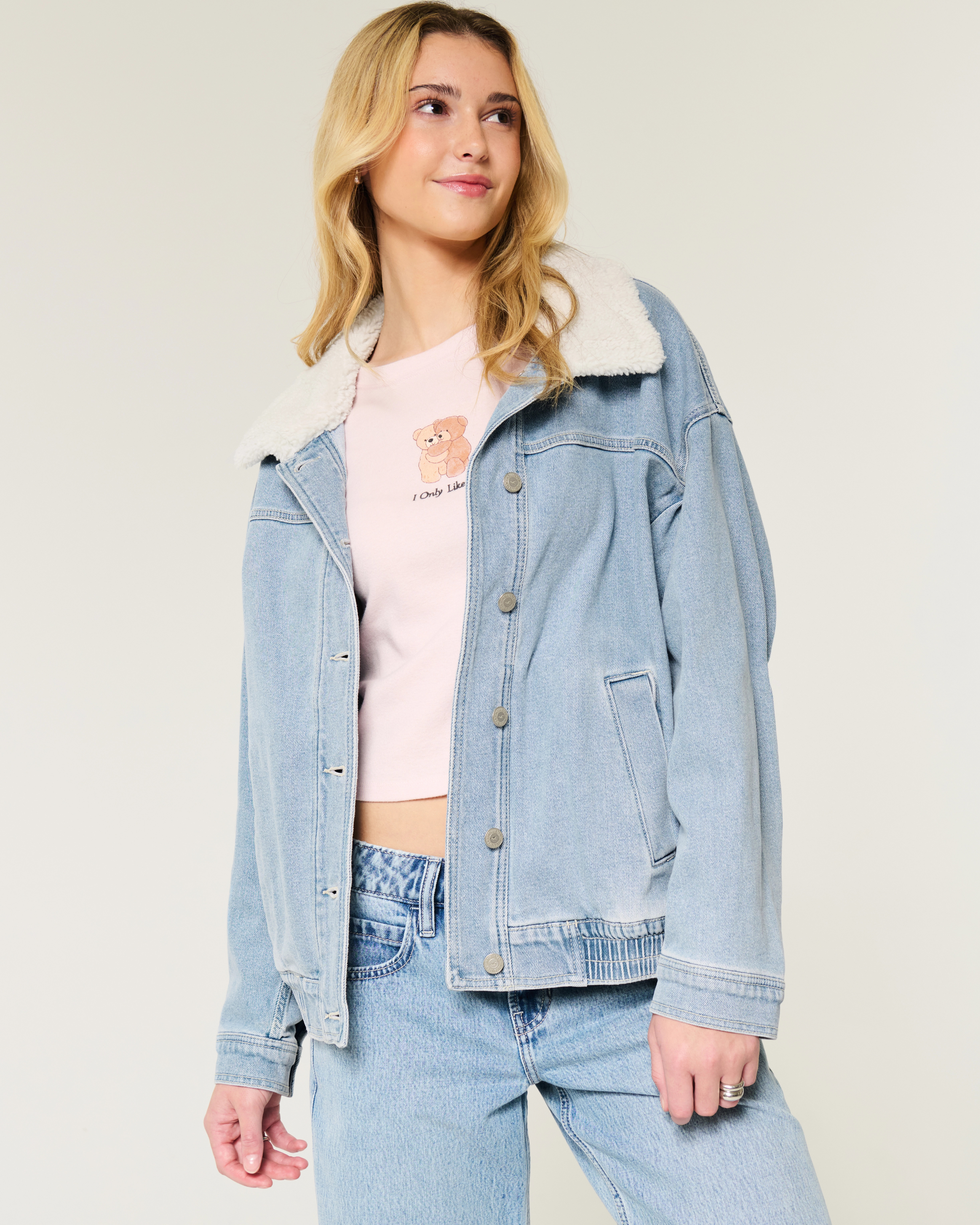 Light Wash Denim Jacket | Hollister (US)