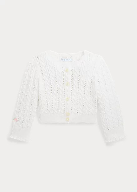 Baumwollcardigan mit Lochmuster | Ralph Lauren (DE & AT)