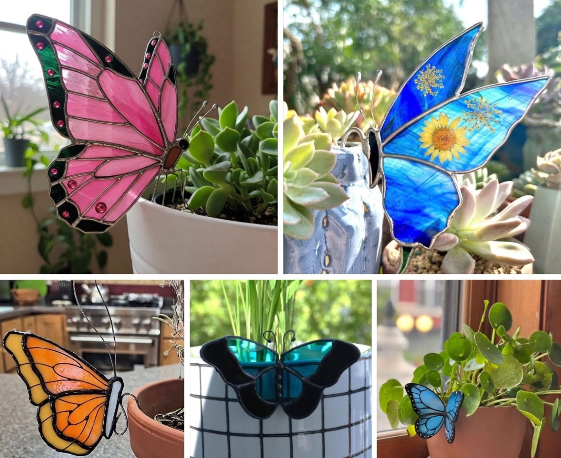 Stained glass butterflies would make a cute gift 🦋

#LTKMothersDay #LTKmomlife #LTKHome