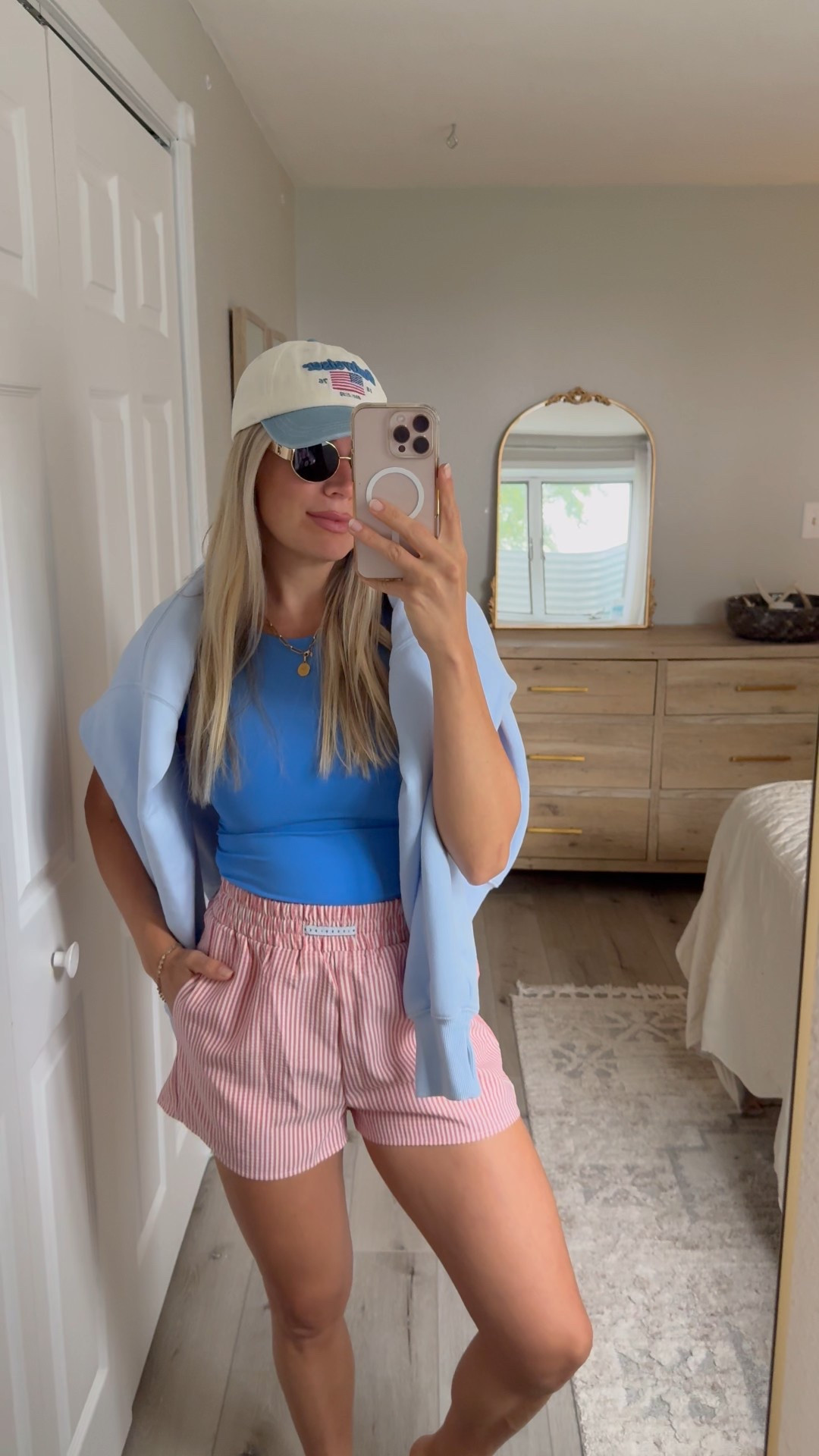 Wearing small in the shorts and top 

Memorial Day outfit, 4th of July outfit, patriotic outfit 

#LTKSaleAlert #LTKStyleTip #LTKFindsUnder50