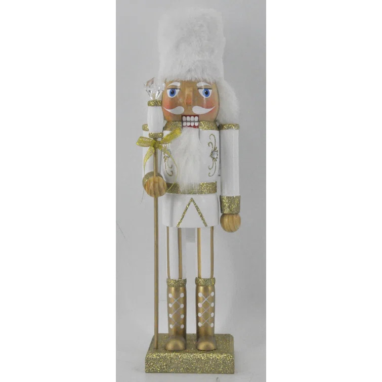 14" Winter White Nutcracker | Wayfair North America