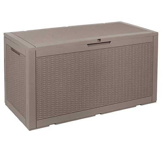 Honey-Can-Do Large Outdoor Storage Deck Box, 100 Gallon - QVC.com | QVC