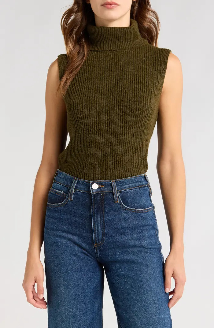 Faye Sleeveless Turtleneck Sweater | Nordstrom
