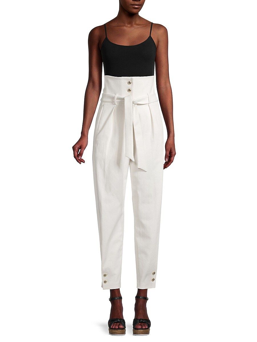 IRO Women's Caelia Paperbag Pants - Ecru - Size 34 (2) | Saks Fifth Avenue OFF 5TH