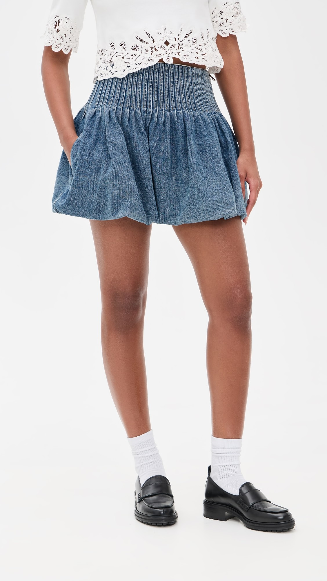Sea Oli Denim Bubble Skirt | Shopbop | Shopbop