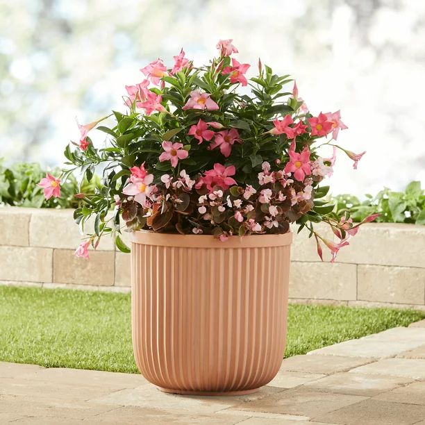Better Homes & Gardens 12" and 16" Ellan Terracotta Resin Planter, 2-pack | Walmart (US)