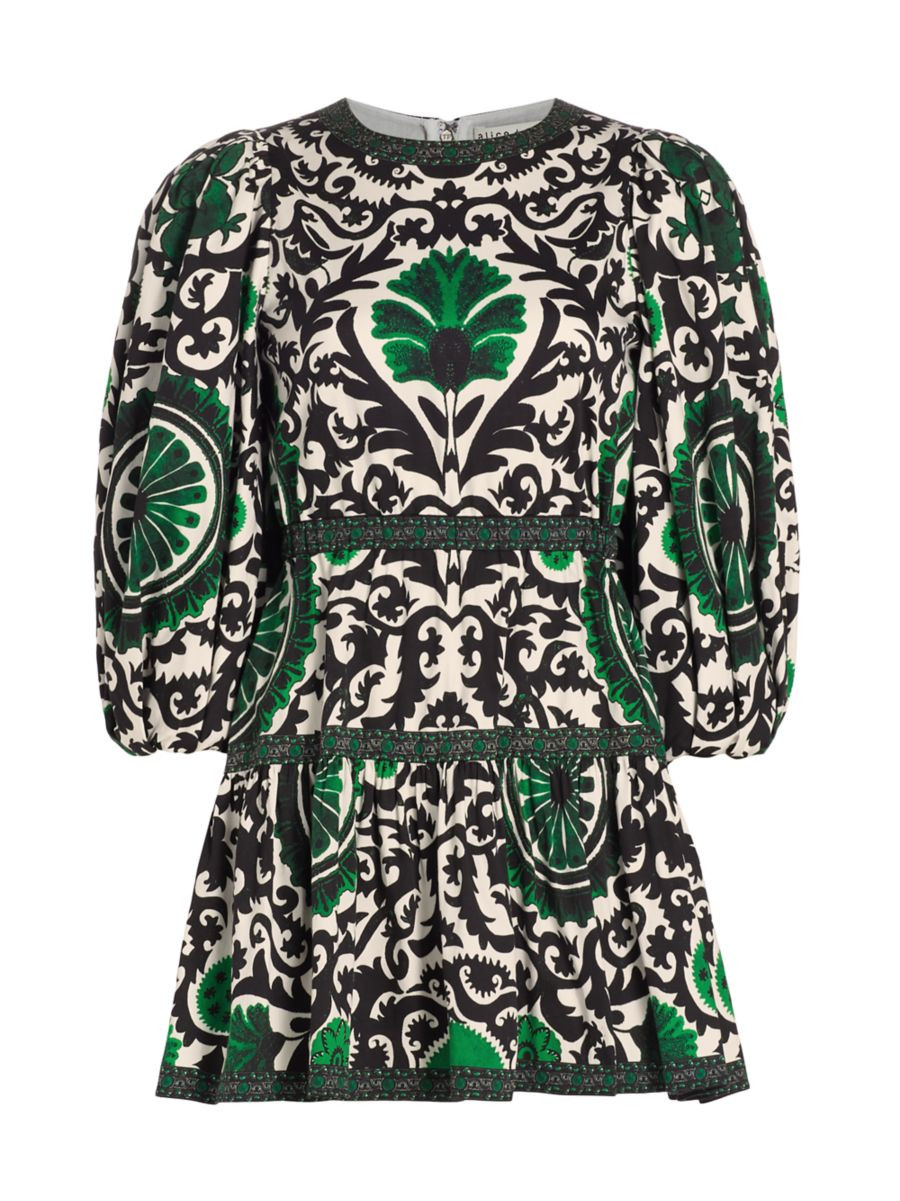 Shayla Pleated Stretch Cotton Minidress | Saks Fifth Avenue