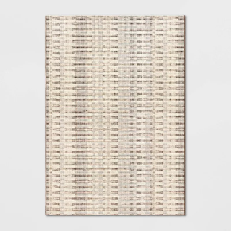 Beachside Grid Outdoor Rug Naturals – Threshold™ designed with Studio McGee | Target