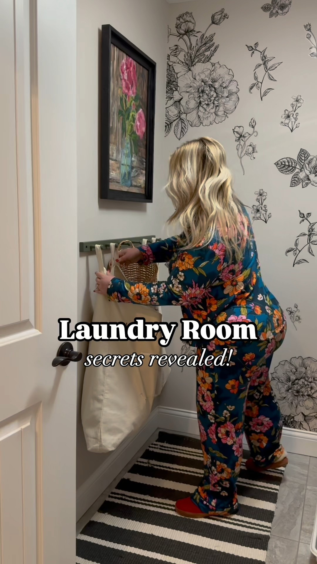 Our laundry room has space saving & decor secrets!

- DIY wall mounted collapsible table could be used in just about any room in the house!
- try these wall decals instead of wallpaper
- the retractable clothesline & collapsible drying rack are total space  savers & we also hang our dirty laundry hampers to save space with these laundry bags!

**the stock photo of the wall decals look like they are one big bunch of flowers, they come cut apart like I have them on my wall though! 

#LTKHome #LTKStyleTip #LTKFindsUnder50