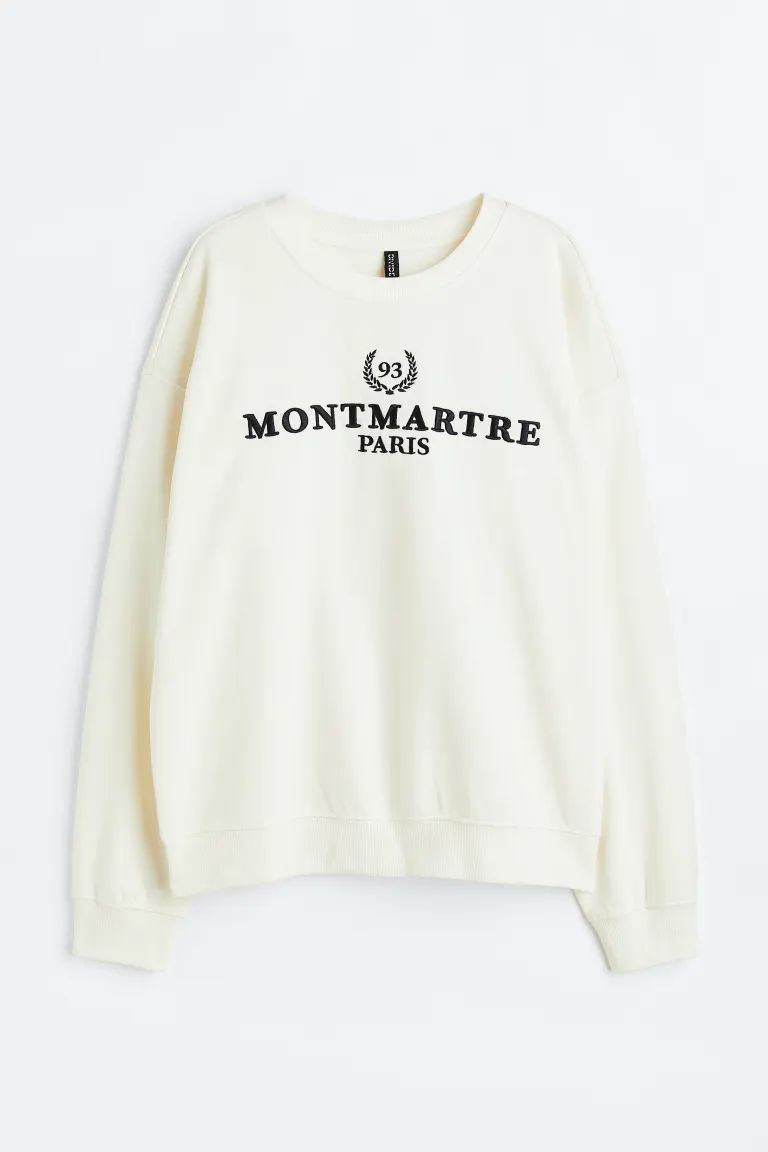 Sweatshirt with Motif | H&M (US + CA)