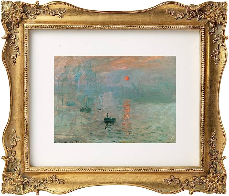 ASOWIN 8 x 10 Antique Picture Frame with Corner Flower Decor for 8 x 10 or 5 x 7 Photos with Whit... | Amazon (US)