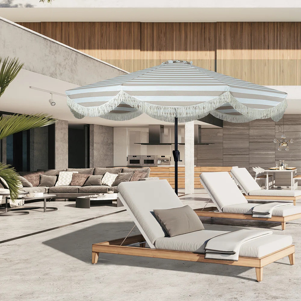 Arlmont & Co. Sain 9ft Market Umbrella & Reviews | Wayfair | Wayfair North America